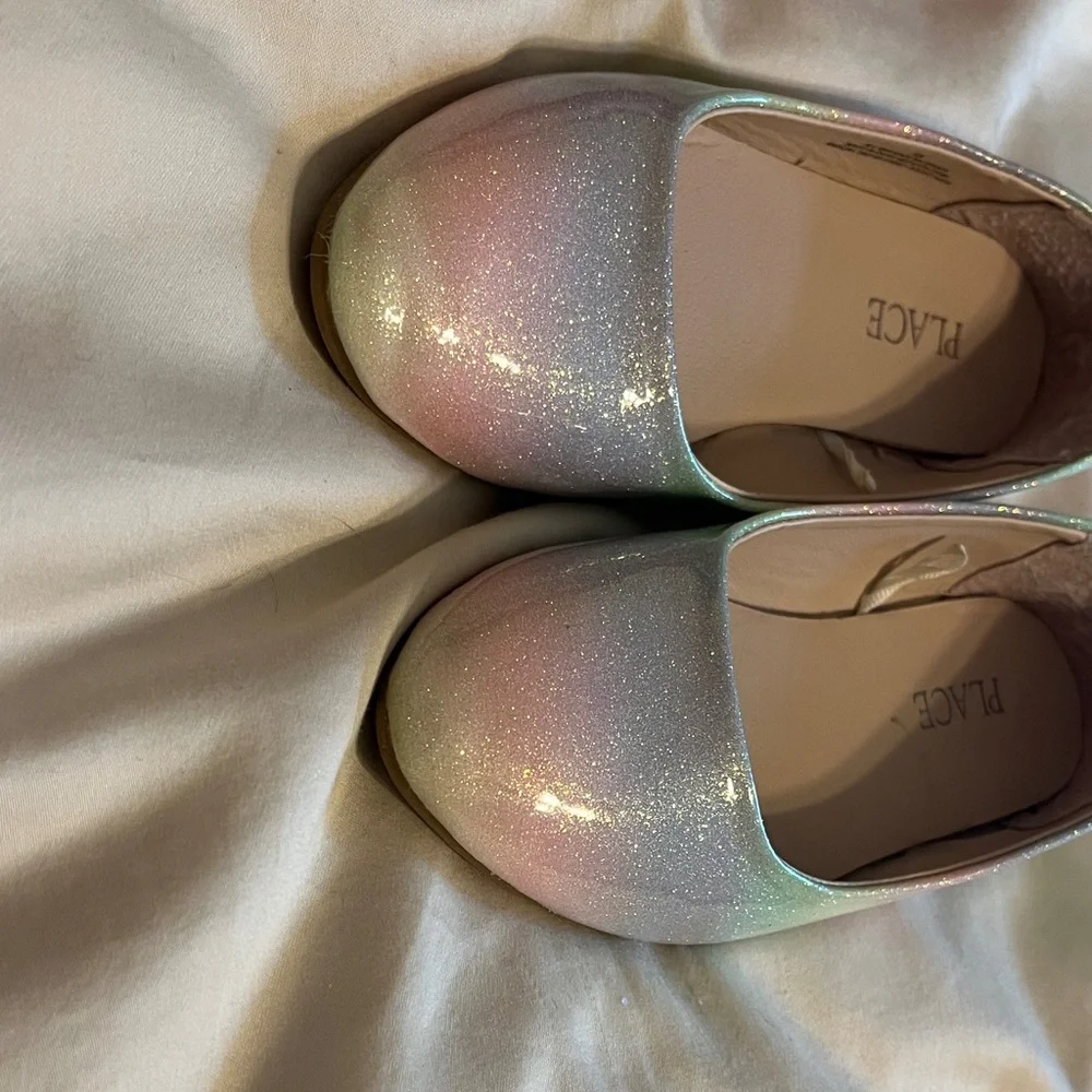 The Children's Place Iridescent Glitter Flats